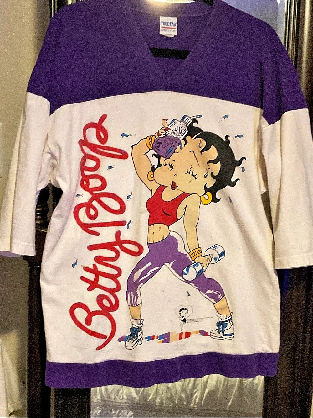 Betty Boop graphic tee Purple & White